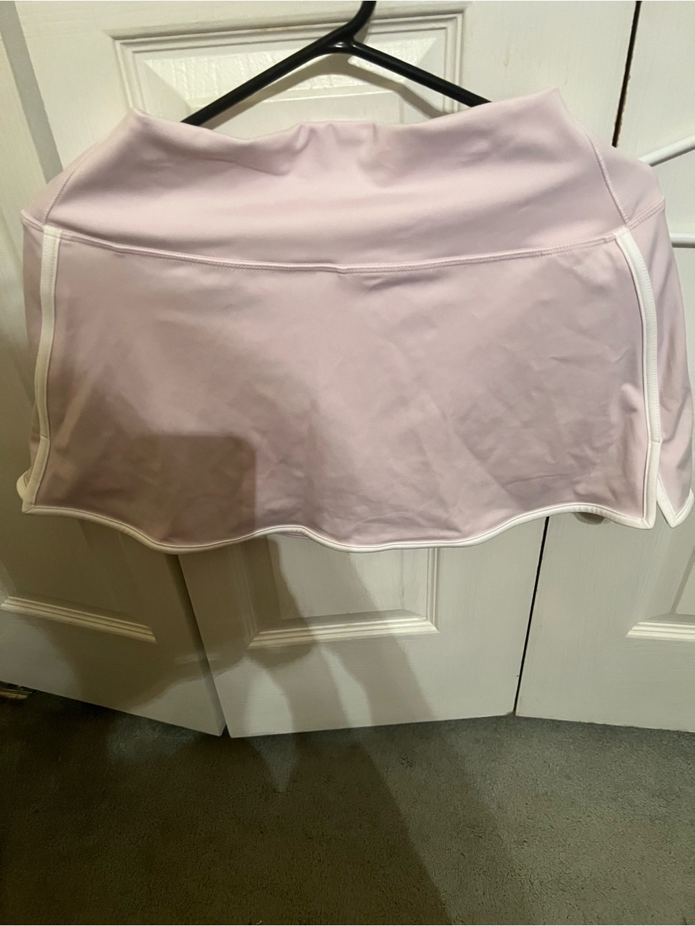 DSG Light Pink Skater Skort with White Trim
